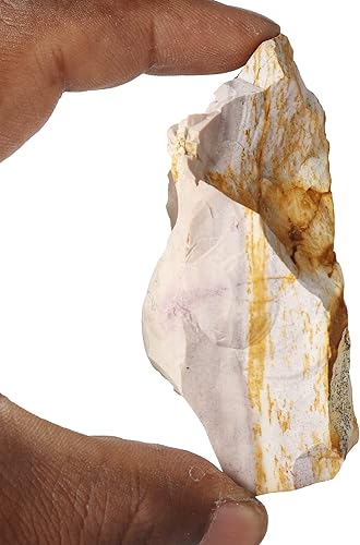 Miniatura 2 de 1144.15 ct Piedra preciosa de jaspe de mokaita amarillo áspero curativo - Cristal natural crudo para cabaña, envoltura de alambre, Gema, jaspe