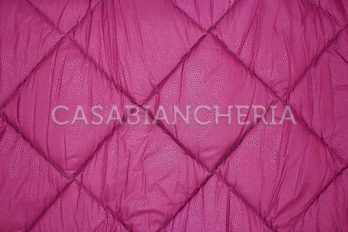BIANCALUNA Trapunta Double Face Indicolor-Fucsia-Singolo