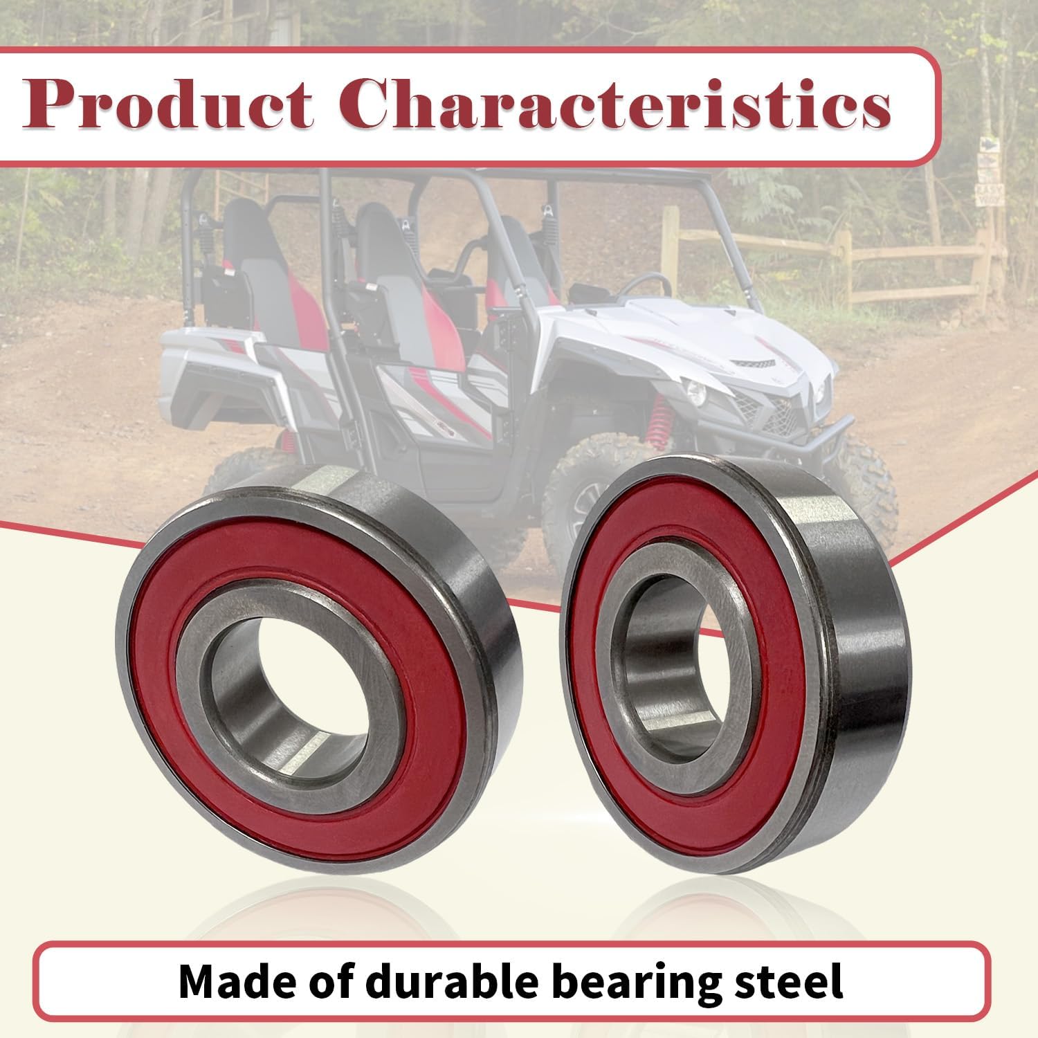 Steering Stem Bearing Seal Holder Nut Kit and Steering Stem Tool Compatible with Yamaha Warrior 350 Wolverine 350 450 Grizzly 350 400 450 550 600 660 700 Raptor 350 660R 700 YFZ450R YFZ450X