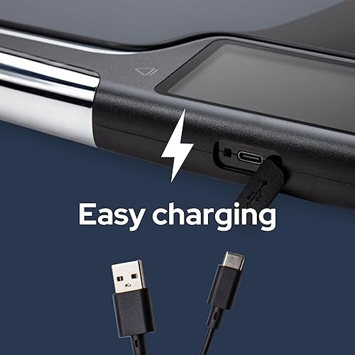 Miniatura 6 de FlexFit Báscula para peso corporal y porcentaje de grasa, 8 electrodos, escala digital de alta precisión, medición precisa de 56 indicadores