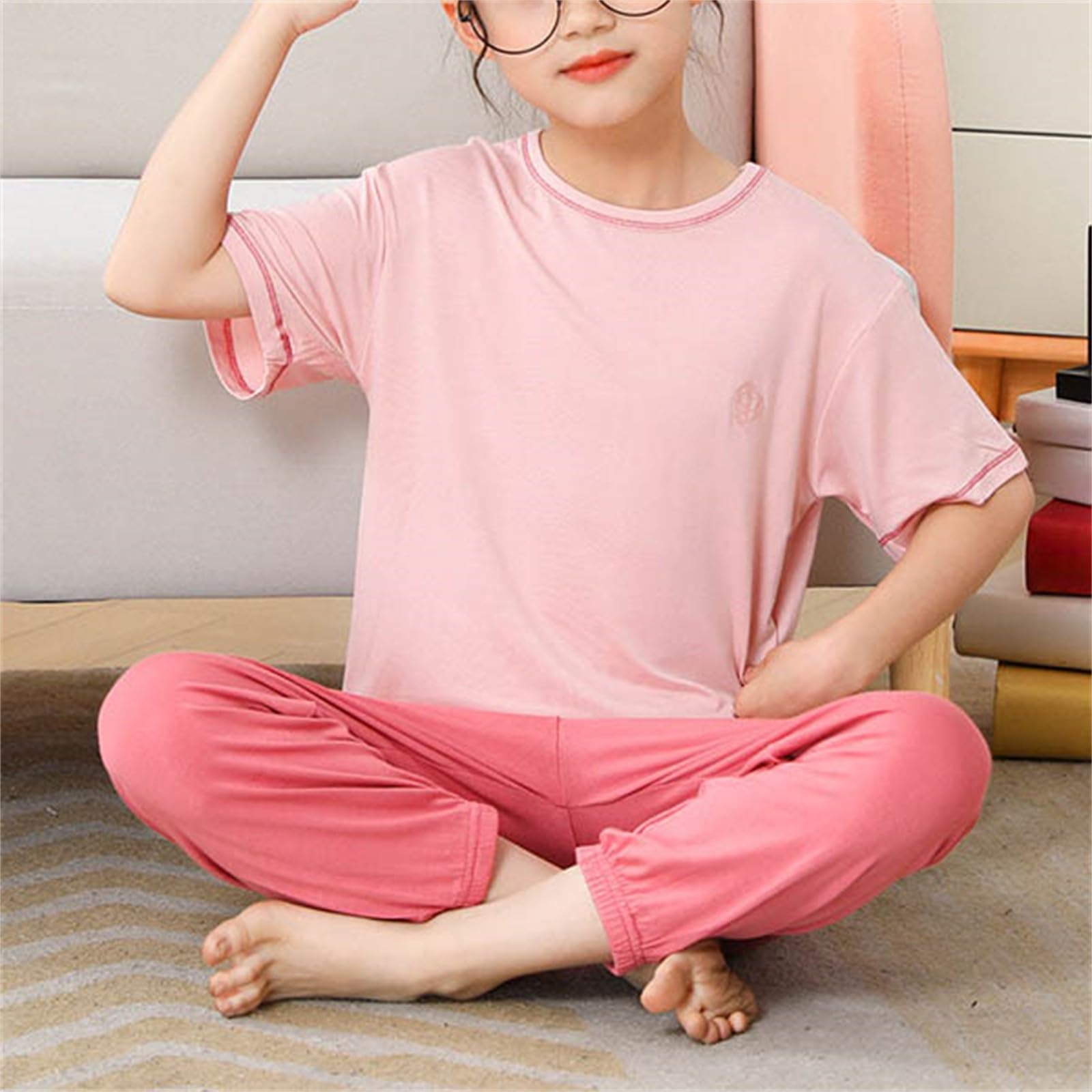 Generisch Abbigliamento UV per bambine 122, pantaloni da jogging per bambine 164 | Tuta sportiva per bambini, abbigliamento sportivo, abbigliamento sportivo, gonna, pantaloni della tuta