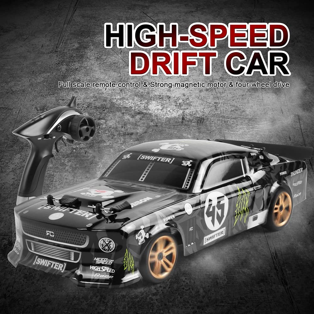Amazon.co.jp: 1/18 スケール マスタング rc カー、2.4Ghz