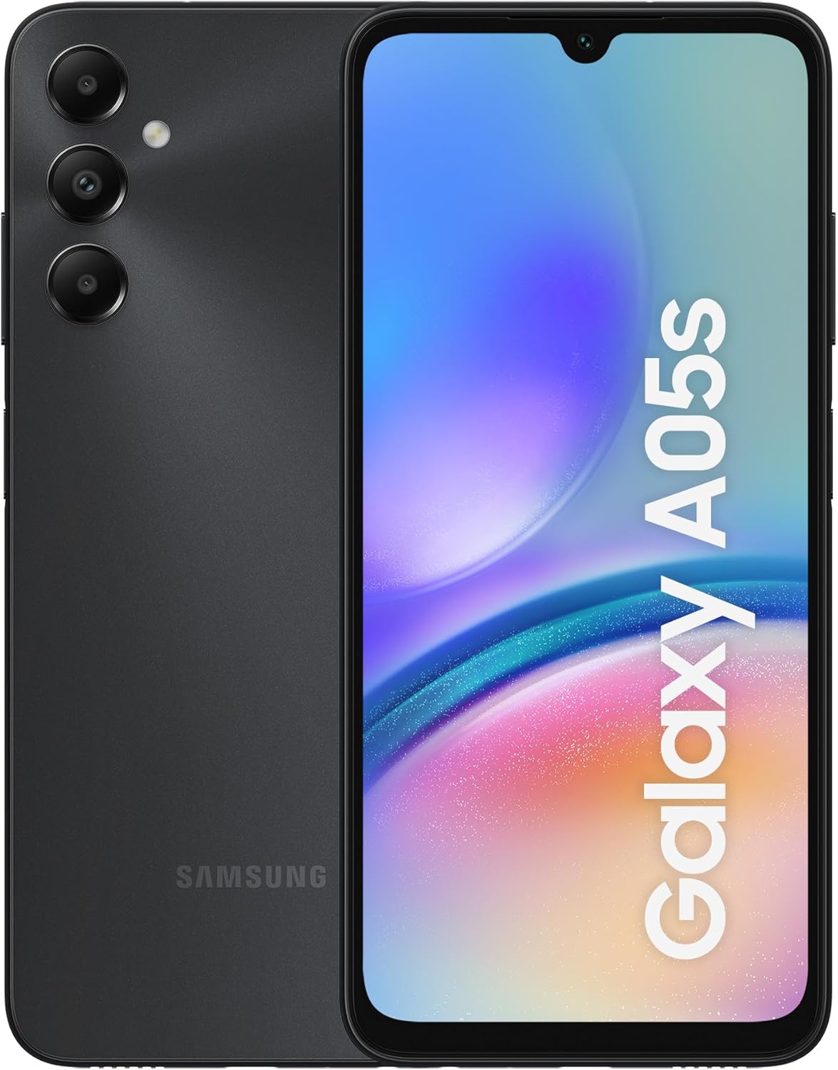 Samsung Galaxy A05s, Factory Unlocked Android Smartphone, 13MP Front Camera, Fast Charging, 64GB, Black, 3 Year Manufacturer Extended Warranty (UK Version)