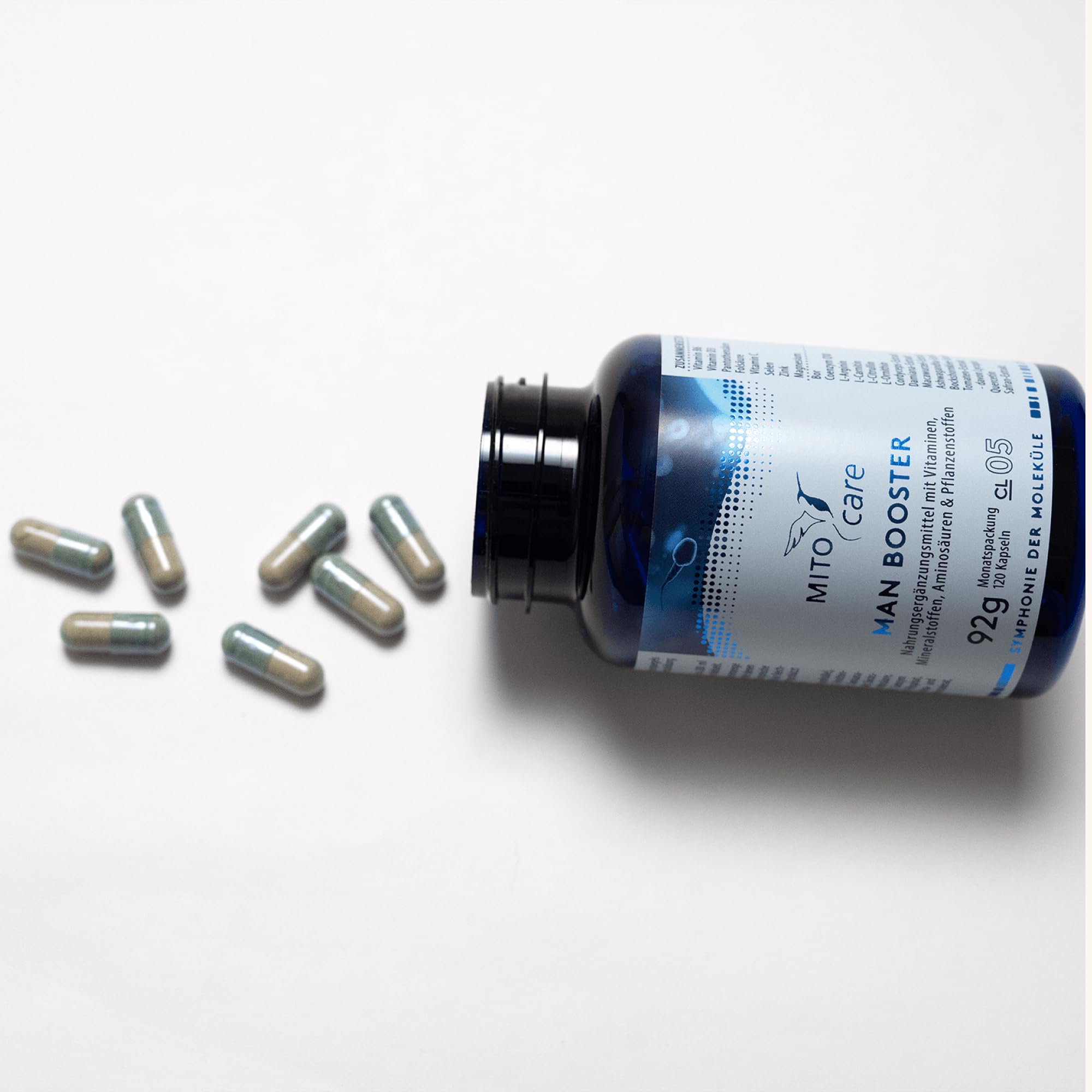 MITOcare Male Vitality Formula - Ganzheitlicher Männer-Komplex mit Zink, Selen, Magnesium, Arginin, Citrullin, Maca & Coenzym Q10 – Testosteron, Energie – 120 Kapseln