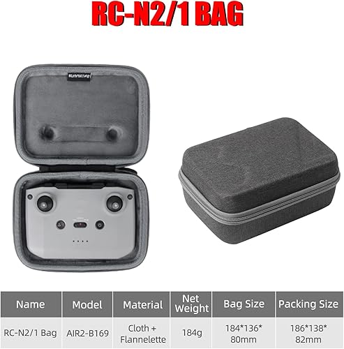 Vista 15 de Funda Air 3 para DJI Air3 Accesorios de cámara Drone Body Bag RC2 RC-N2 Mando remoto Estuche de transporte de viaje Shell duro Estuche