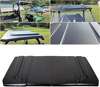 HECASA Universal Hard Top Roof Compatible with JD Gator 625 825i/Kawasaki MULE 4010/Bobcat 3400/Yamaha Rhino/Kawasaki Teryx/Full Size Polaris Ranger New Black
