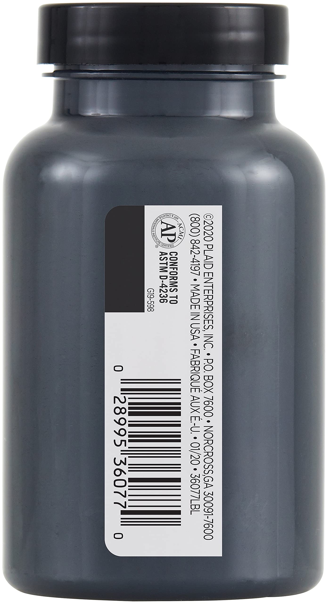 FolkArt 36077 One Decor Paint, 8 oz, Classic Black - Image 3