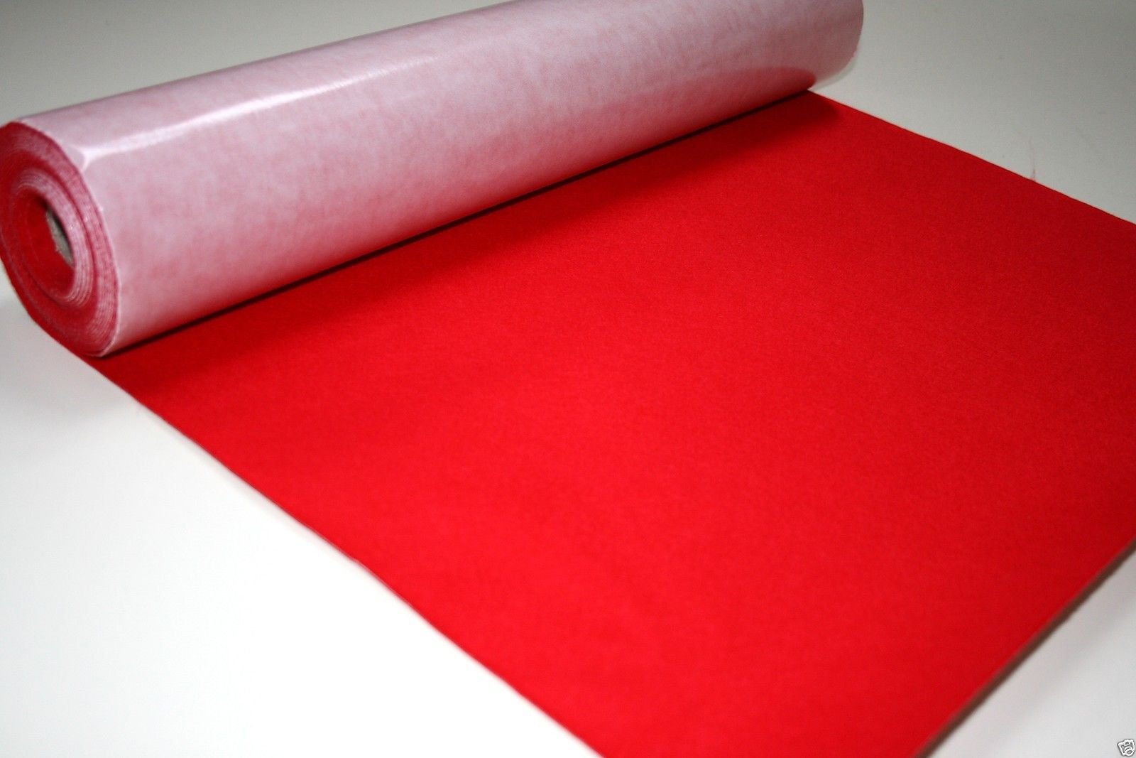 Self Adhesive Felt Baize Fabric Mini Rolls - Cherry, 5Mtrs - 500cmx45cm