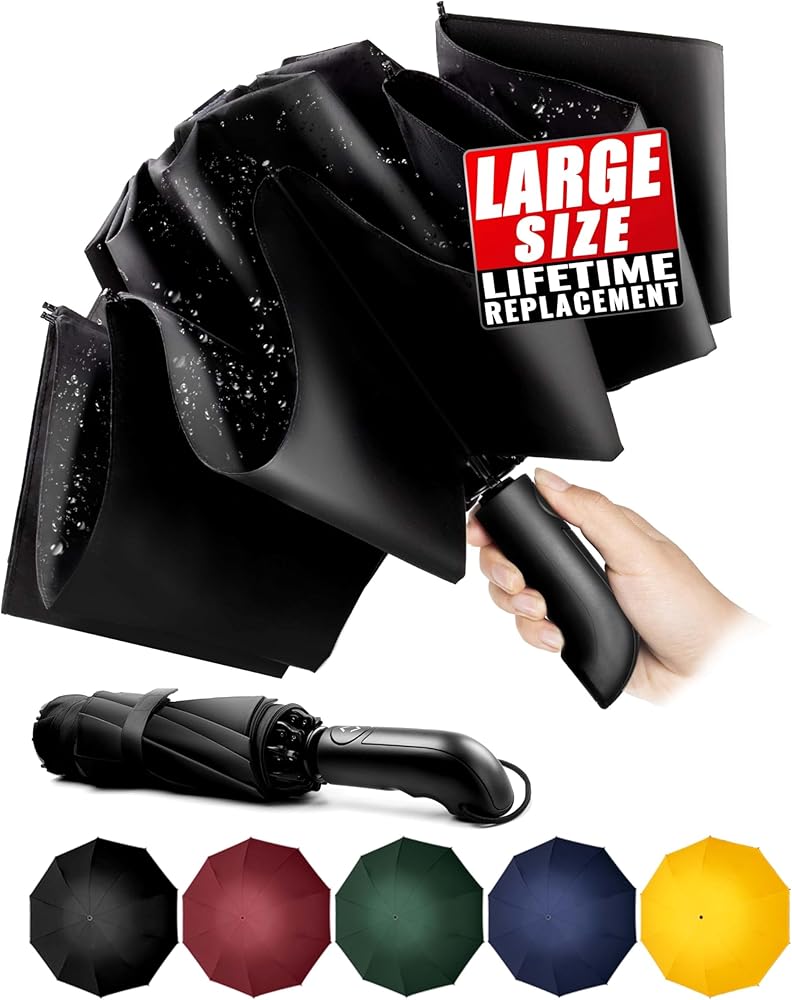 Chakipee Travel Inverted Windproof Automatic Reverse Umbrella