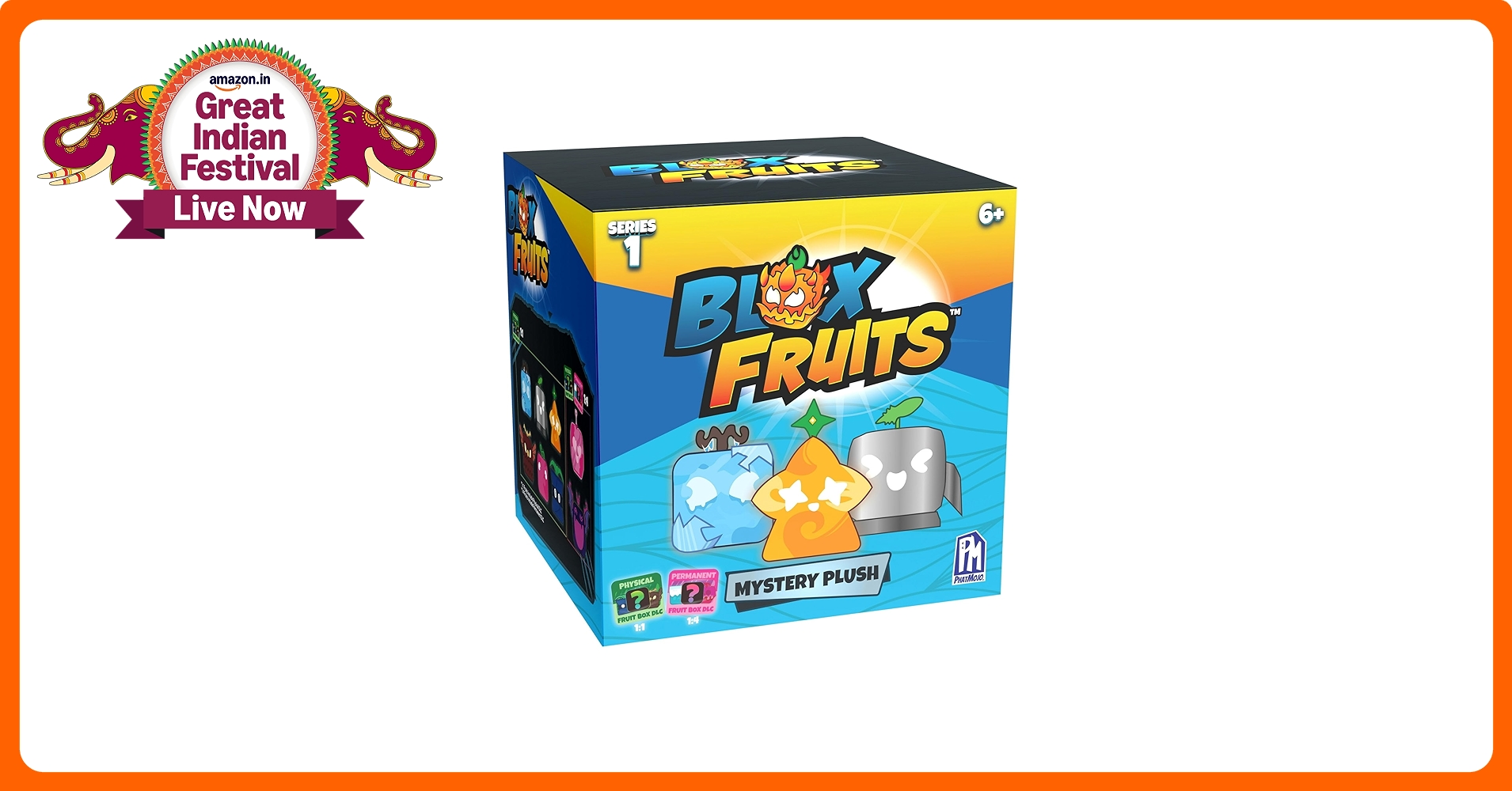 BLOX FRUITS - Mystery Fruit Collectible Plush Pack 4