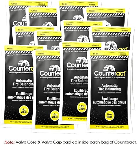 Miniatura 13 de Counteract 4OZ-B12 - Cuentas de equilibrio de neumáticos y ruedas de fuerza centrífuga - Vehículos todoterreno, neumáticos de camiones ligeros, (12)