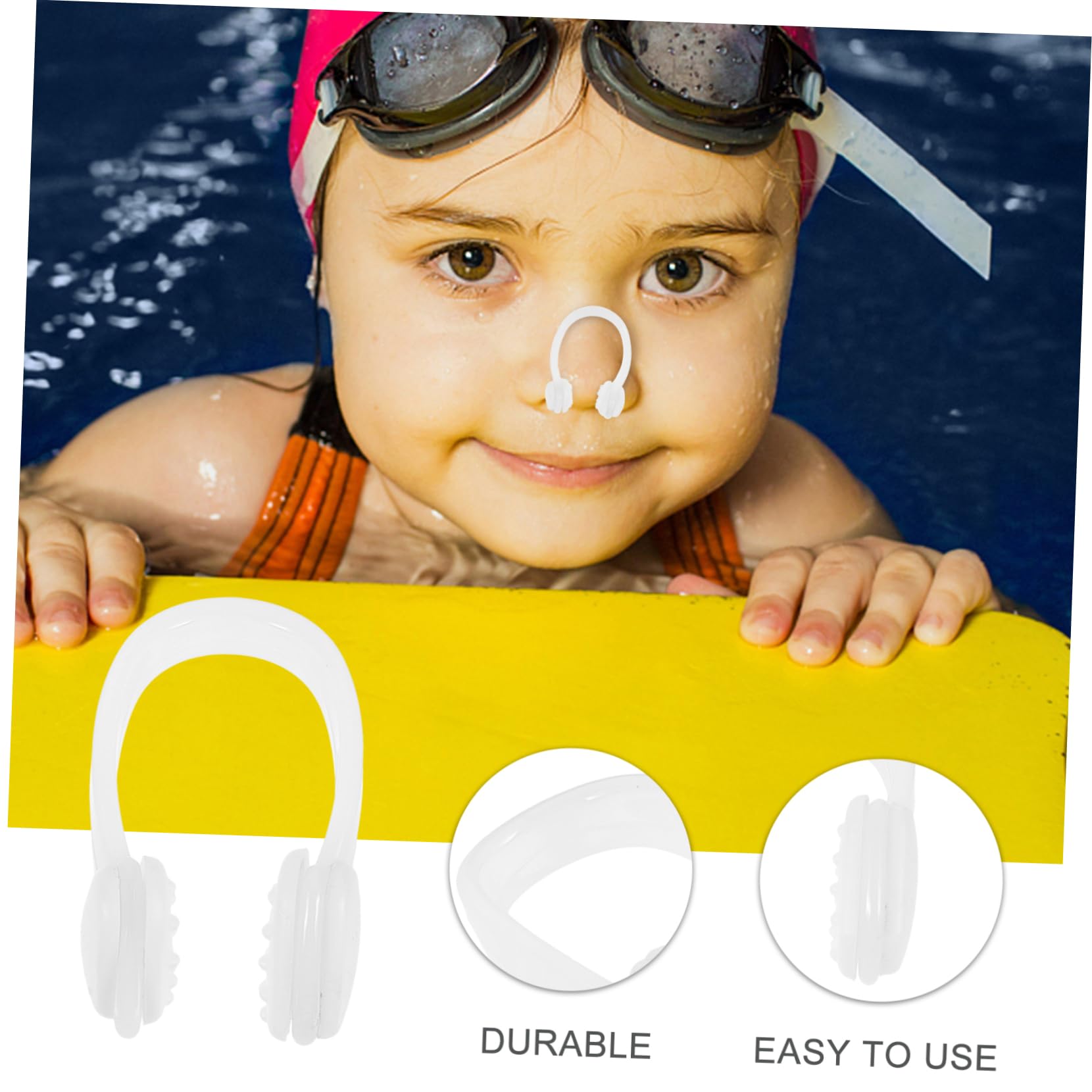 Gogogmee Swim Kids Nose Clip Anti- Nose Clip for Children Silicone Comfortable Non-Slip and Safe Design Goggles for Kids