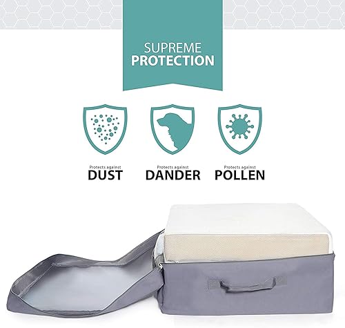 Miniatura 31 de Milliard Funda de transporte para el colchón de espuma viscoelástica plegable de 6 pulgadas, tamaño de cuna (75 x 31 x 6 pulgadas) (colchón no