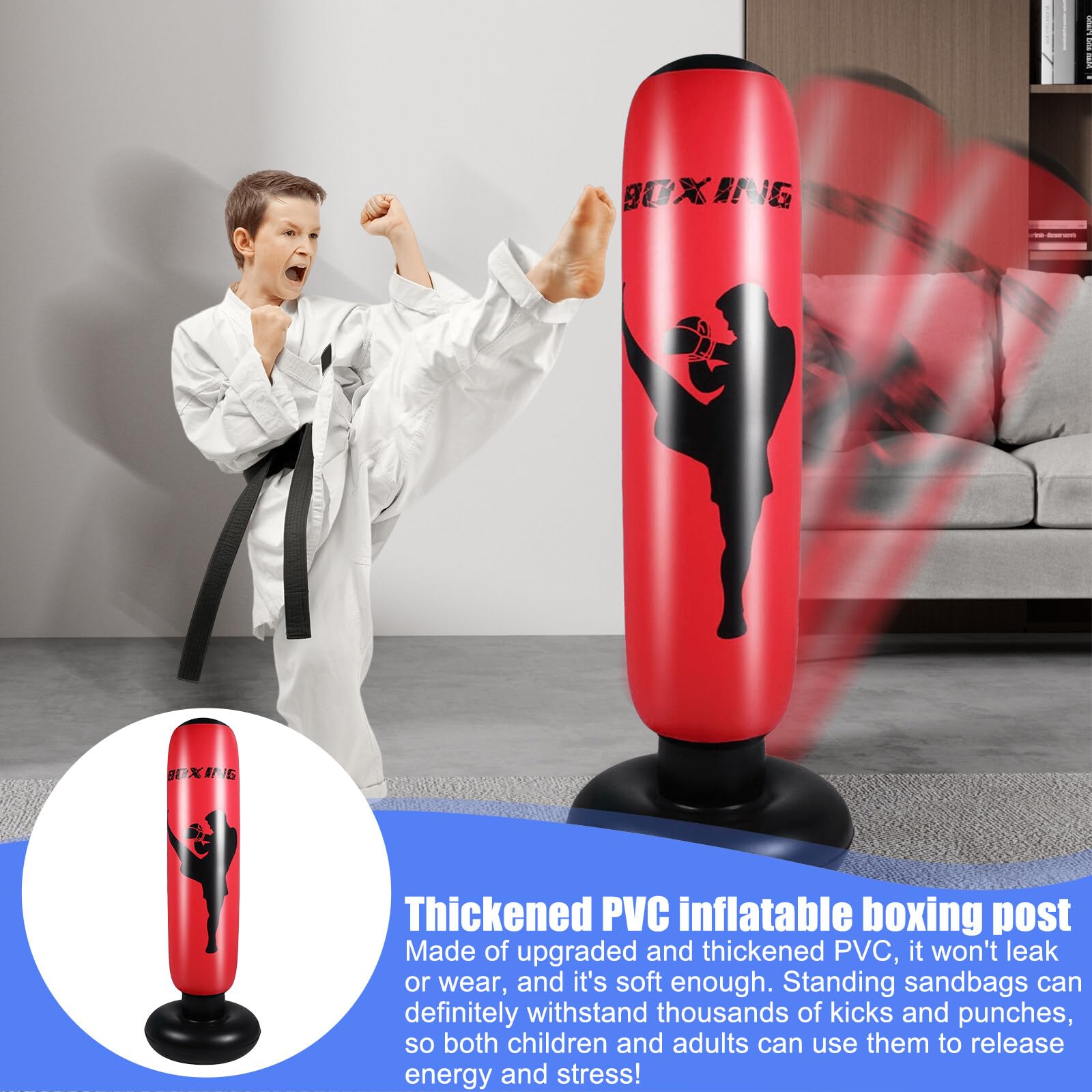 Il Migliore Sacco Da Boxe Da Terra Per Adulti E Bambini - Bar Brothers Italia - Foto 9