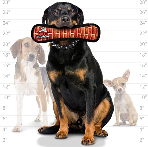 Miniatura 3 de TUFFY - Juguete suave para perros del mundo - Mega Bone- Brick - Squeakers - Múltiples capas. Hecho duradero, fuerte y resistente. Juego interactivo