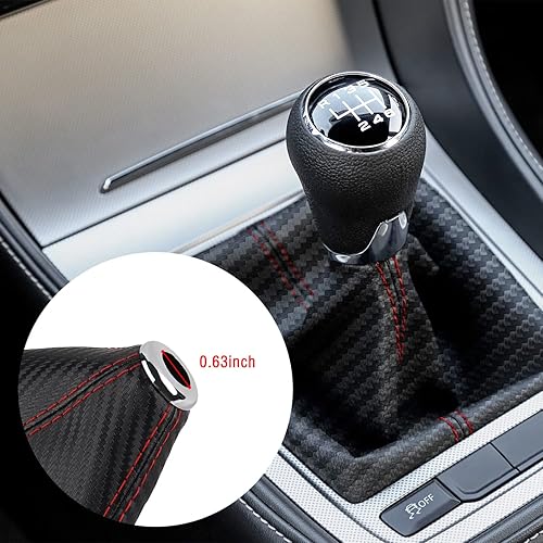 Vista 39 de Salior Funda de cuero para palanca de cambios de automóvil, accesorios para decoración interior de automóvil, funda universal a prueba de polvo