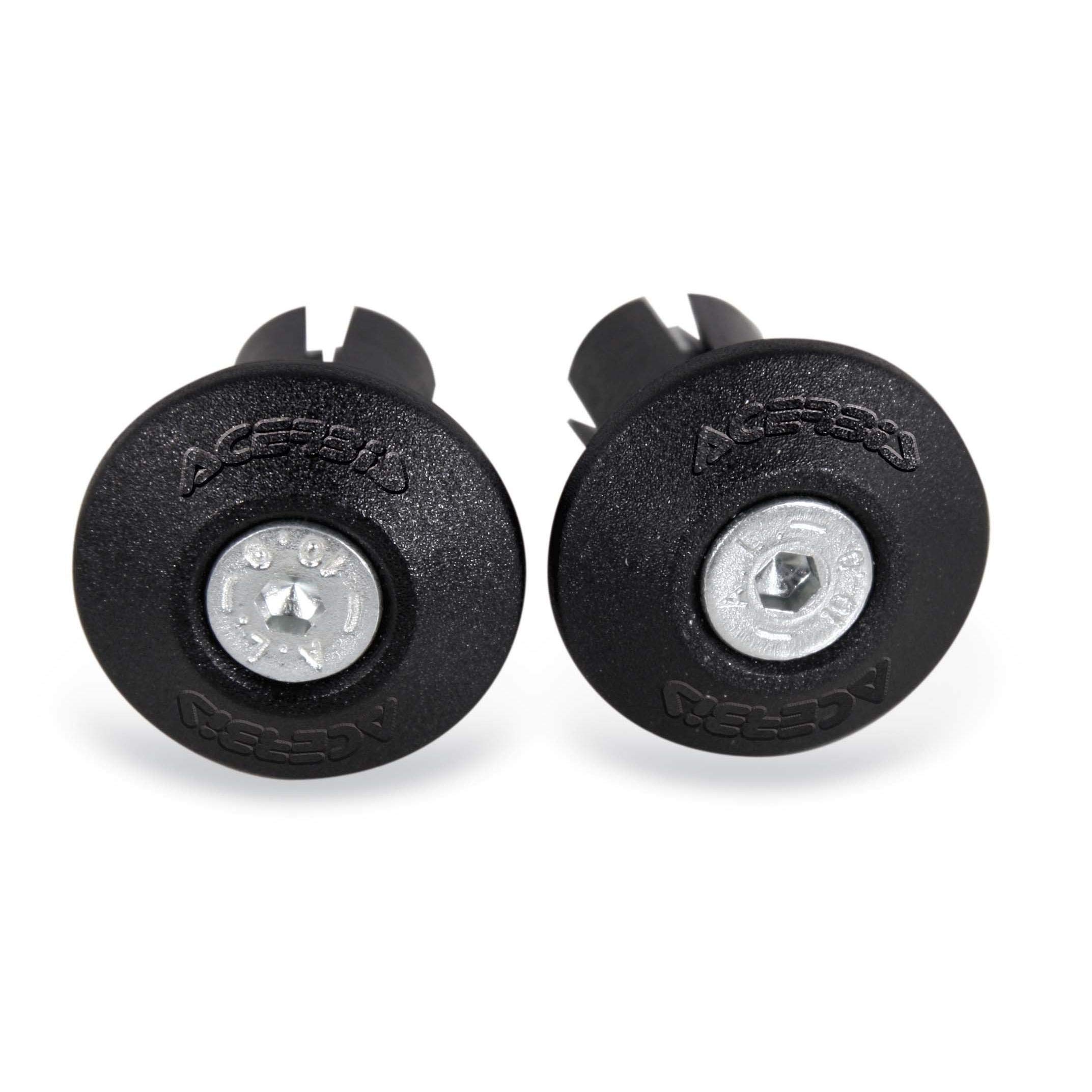 Acerbis Manubrio End Caps Nero, Alluminio