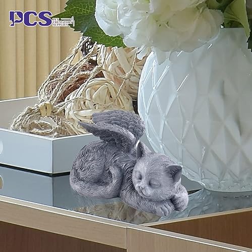 Miniatura 6 de Estatua conmemorativa de ángel de gato, regalos conmemorativos de gato, piedras conmemorativas de mascotas, regalo de condolencias de gato, pequeño