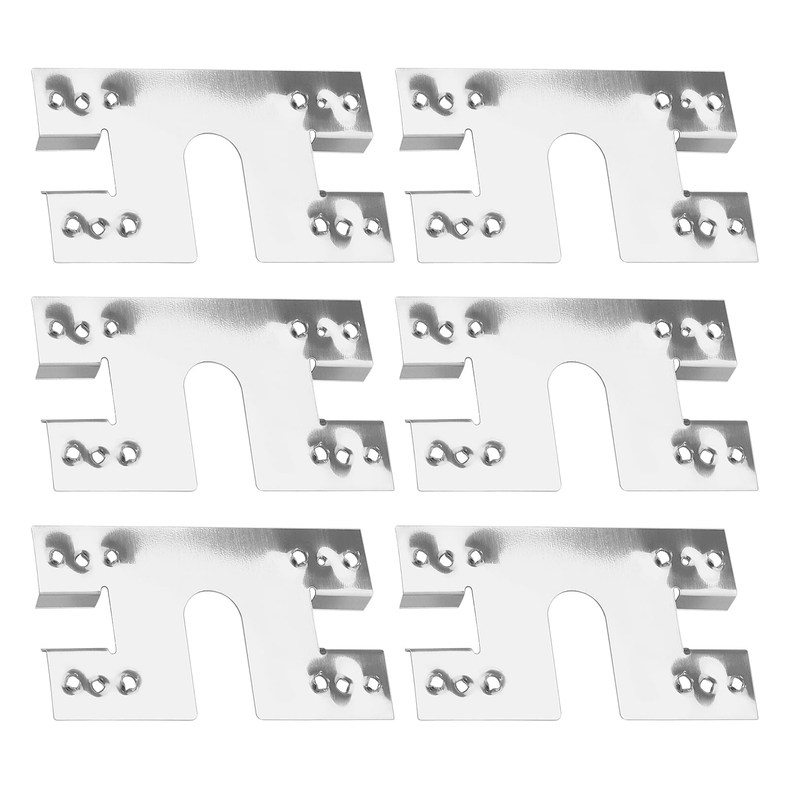 Sg Store 100Pcs Solar Panel Pv Earth Conductive Sheet 28X50mm Stainless Steel Photovoltaic Earth Disc Grounding Clamp For Grounding Solar Photovoltaic Systems