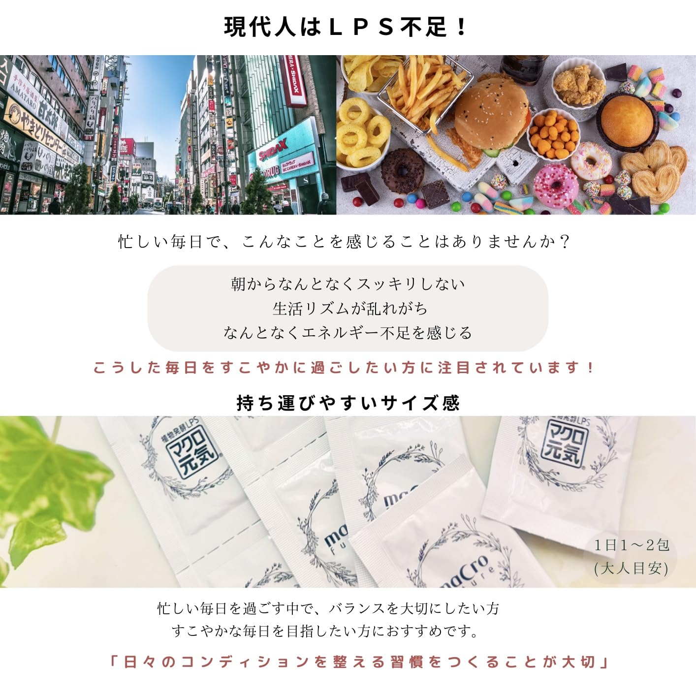 Amazon | 25%増量 NEW「マクロ元気」 【120包パック】LPS サプリメント
