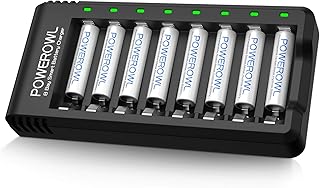 POWEROWL Rechargeable AAA Batteries with Charger,...