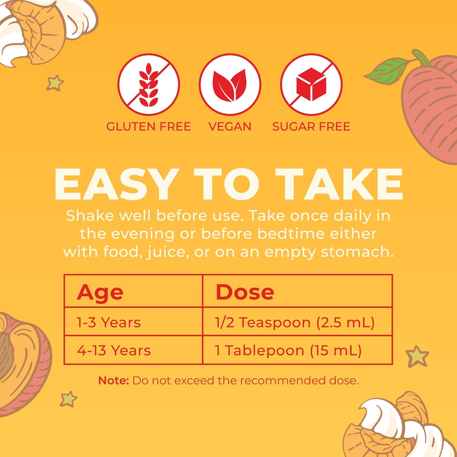 Kids Liquid Nighttime Multimineral by MaryRuth's | Bone Health | Immune Function | Bedtime Supplement | Kids Vitamins | Magnesium | Vegan | Sugar Free | 30-180 Servings | 15.22 fl oz