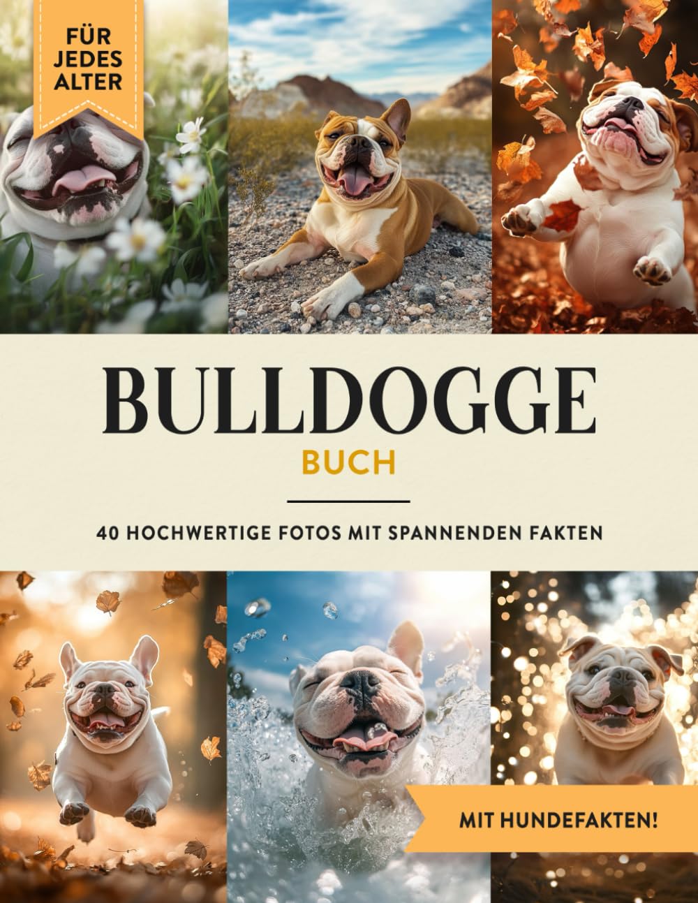 Bulldogge Buch: 40 Bilder & Fakten | Englische Bulldogge Hundebuch als Geschenk für Kinder & Erwachsene