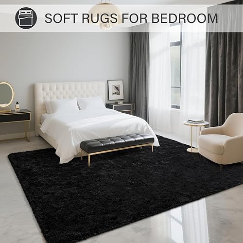 Vista 160 de BENRON Alfombras suaves para dormitorio, 2 x 6, lavables para pasillo, entrada, cocina, dormitorio, alfombra mullida para decoración de habitación