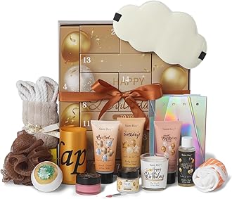 Birthday Beauty Advent Calendar 2025 Gifts for Women & Men, Happy Birthday Surprise Box Teen Girls 14-day Luxury Spa Gifts, Unique birthday Gift Box, Men adult Advent Calendar, bath and body calendar