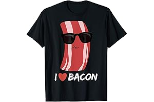 I Love Bacon Cool Bad Boy T-Shirt - Show Your Love for...