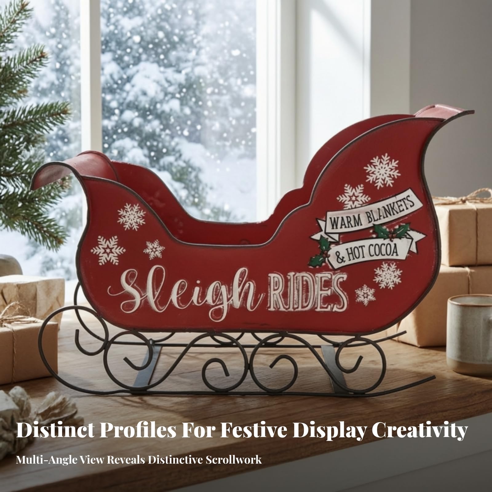 LOVIVER Mini Weihtsschlitten