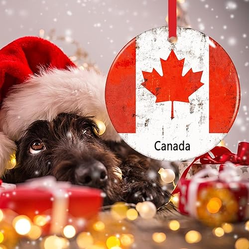 Vista 102 de Chipre - Adornos colgantes para árbol de Navidad, bandera nacional de Chipre, adornos de cerámica para decoraciones de Navidad, regalo de viajero