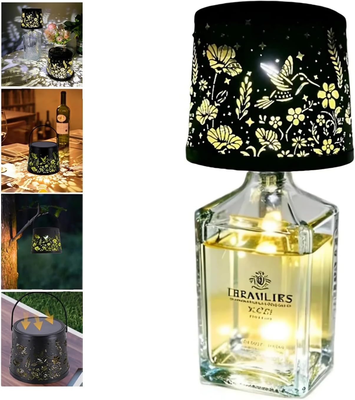 Lampe De Bouteille Sans Fil Avec Chargeur USB, Lampe De Table à