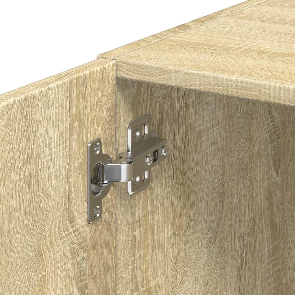 vidaXL Armario de Pared Madera ingeniería Roble Sonoma 50x42,5x40 cm, Armario de Almacenamiento, Armario de Pared Colgante, Armario de Almacenamiento Flotante