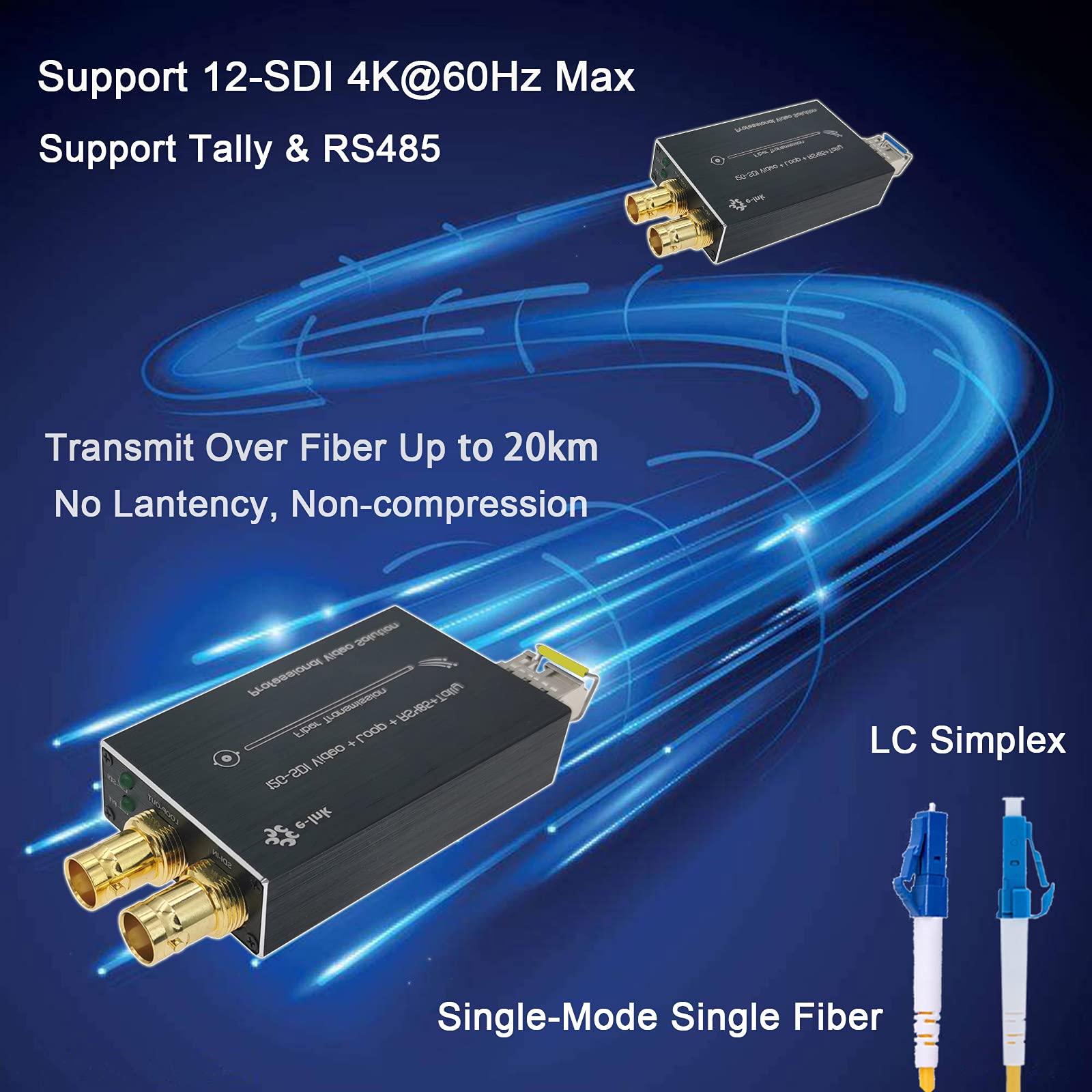 Amazon.com: 12G SDI Fiber Extender Mini Converter Optical