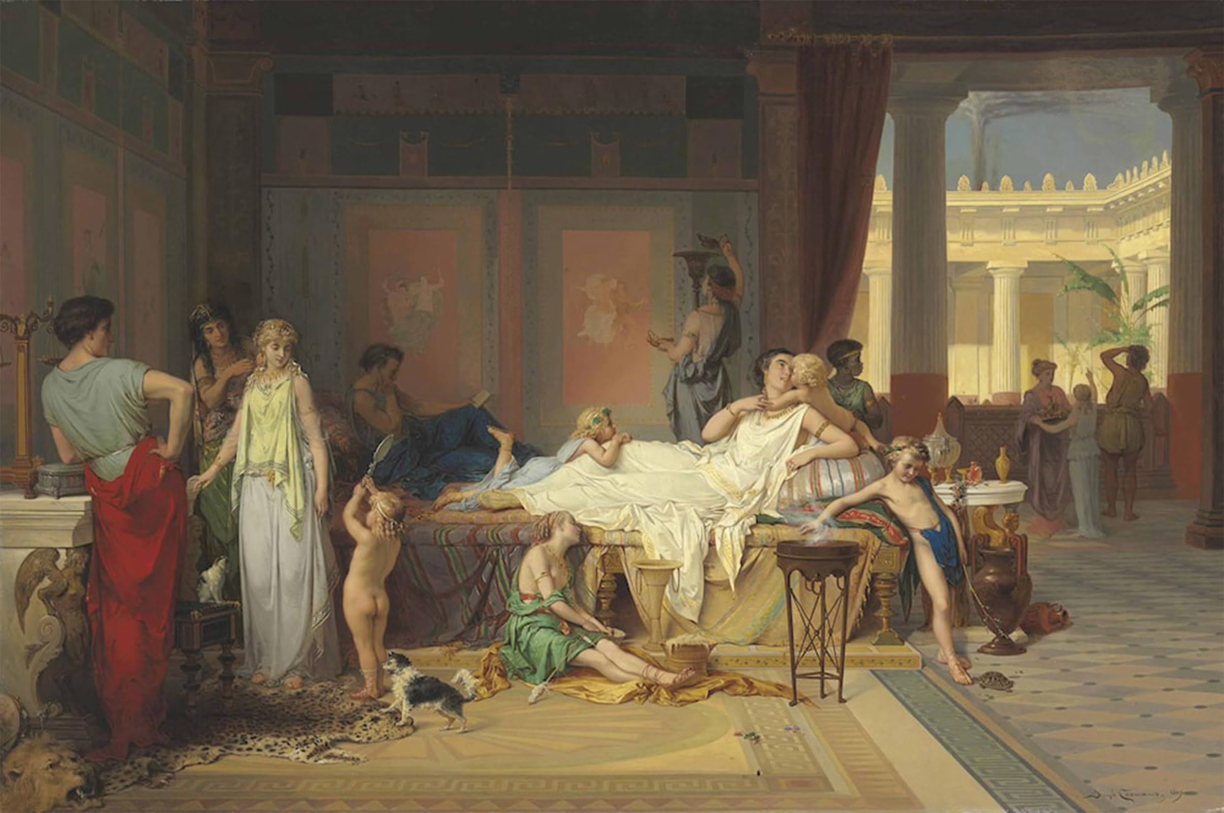 Artxlxxbn No Frame Famous Print Painting Colorful Art Print The Last Hour Of Pompeii By Pierre Oliver Coomans Canvas Art Decorations For Home Decor 60X90cm
