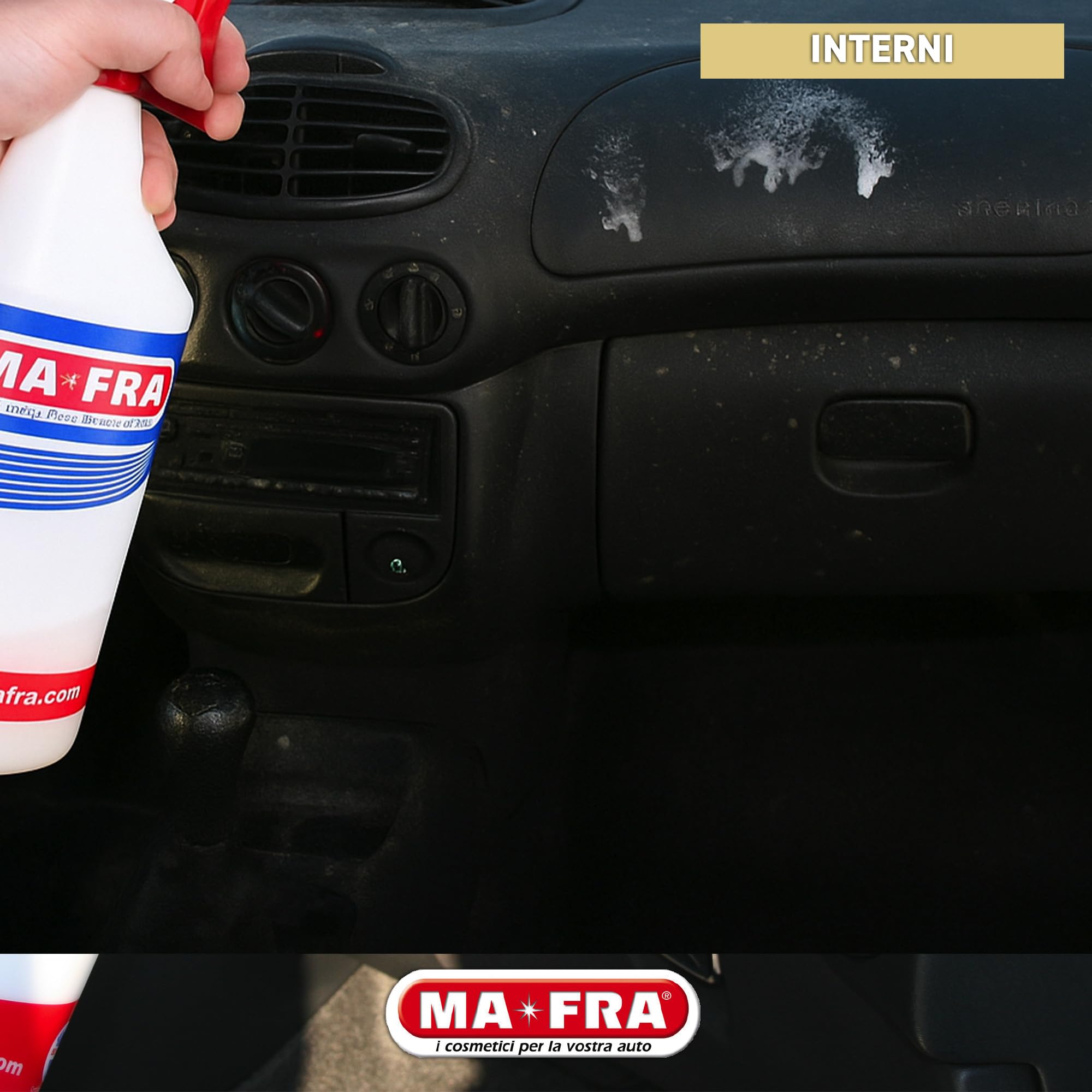 MAFRA, Pulimax 2.0, APC Detergente Universale per Interni Auto, Ideale per la Pulizia di Skai e Tessuti, Rimuove Sporco e Cattivi Odori, Formato da 4500 ml