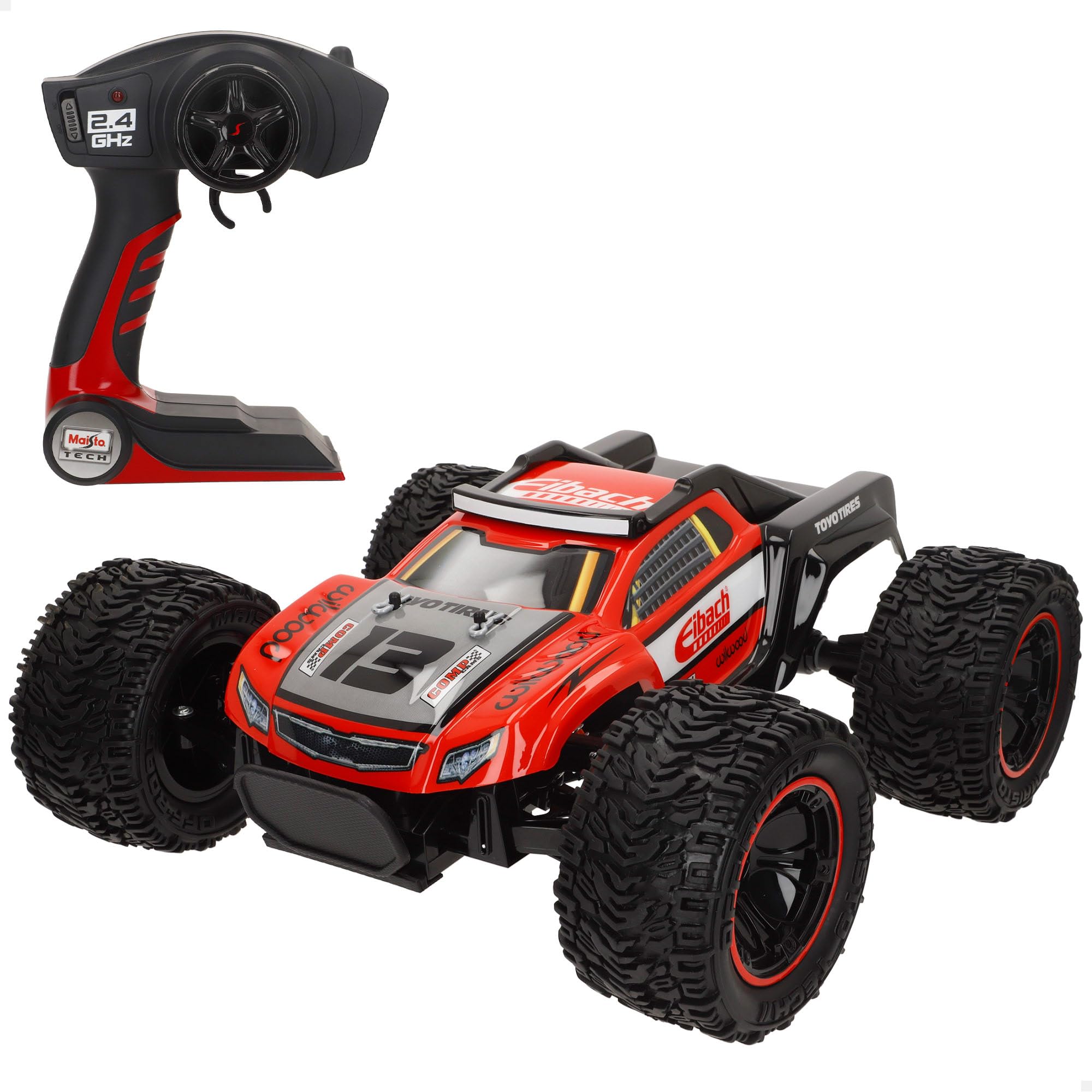 Maisto Tech R/C 4x4 zdalnie sterowany samochód, Trophy Truck, koła terenowe, 2,4 GH.z, 6 kierunków, 35 metrów, ładowanie USB, pilot zdalnego sterowania, samochody dla dzieci, +8 lat (78409)