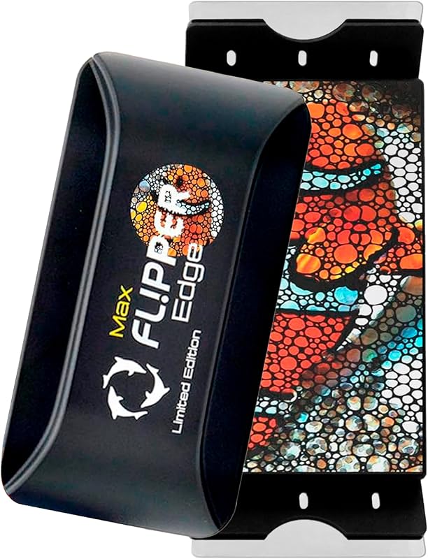 Raspador Magnético de Algas FL!PPER EDGE MAX 2 em 1 para Aquários de Vidro e Acrílico até 24 cm – Lâmina Dupla, LTD Clownfish