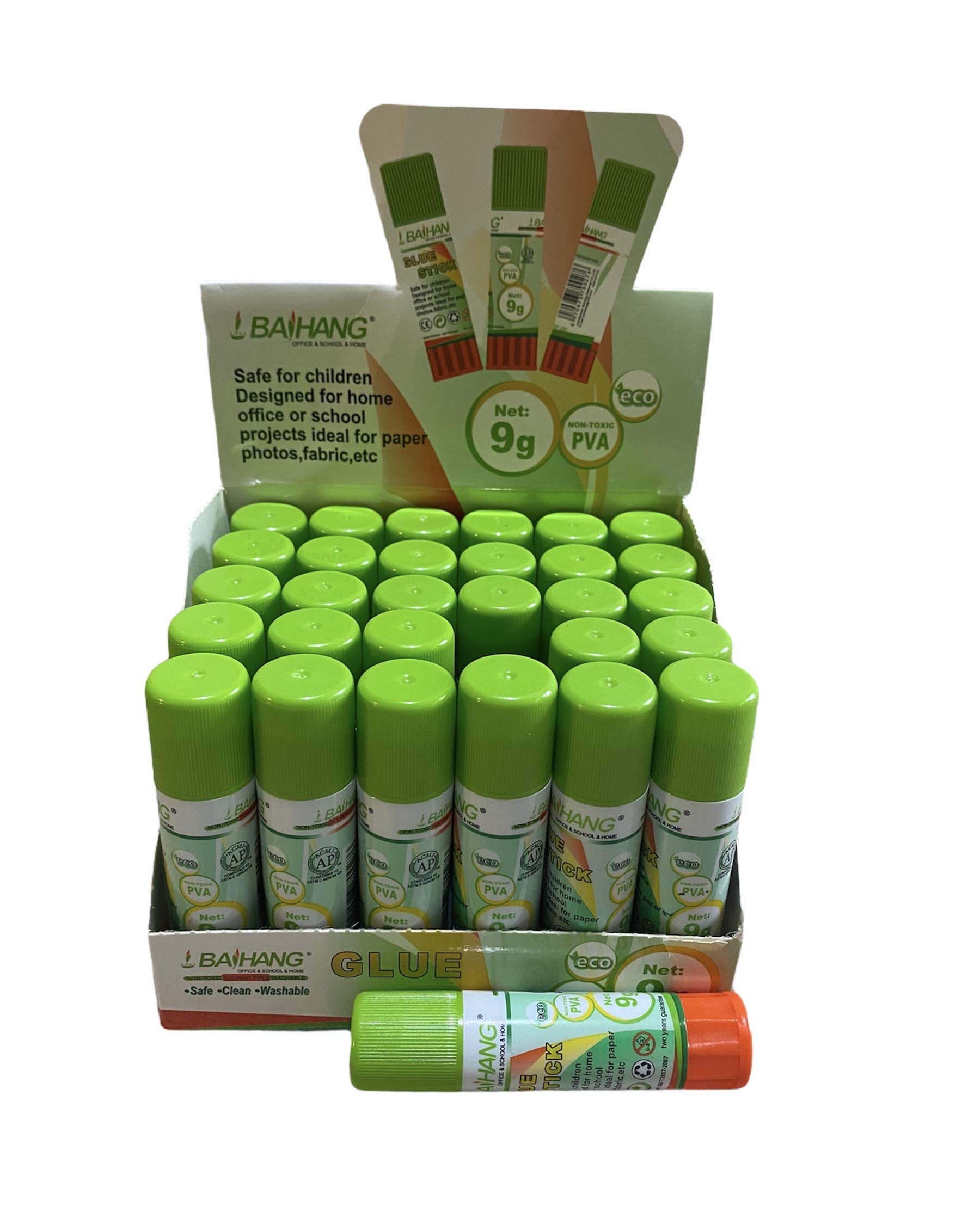 ASPIRE UK Glue Stick Pack of 30 x 9g Multipack Strong Hold Original Quality Adhesive Safe Small Glue Sticks for School & Children, Crafting Glue, Scrapbooking, Office, School Supplies and Much More