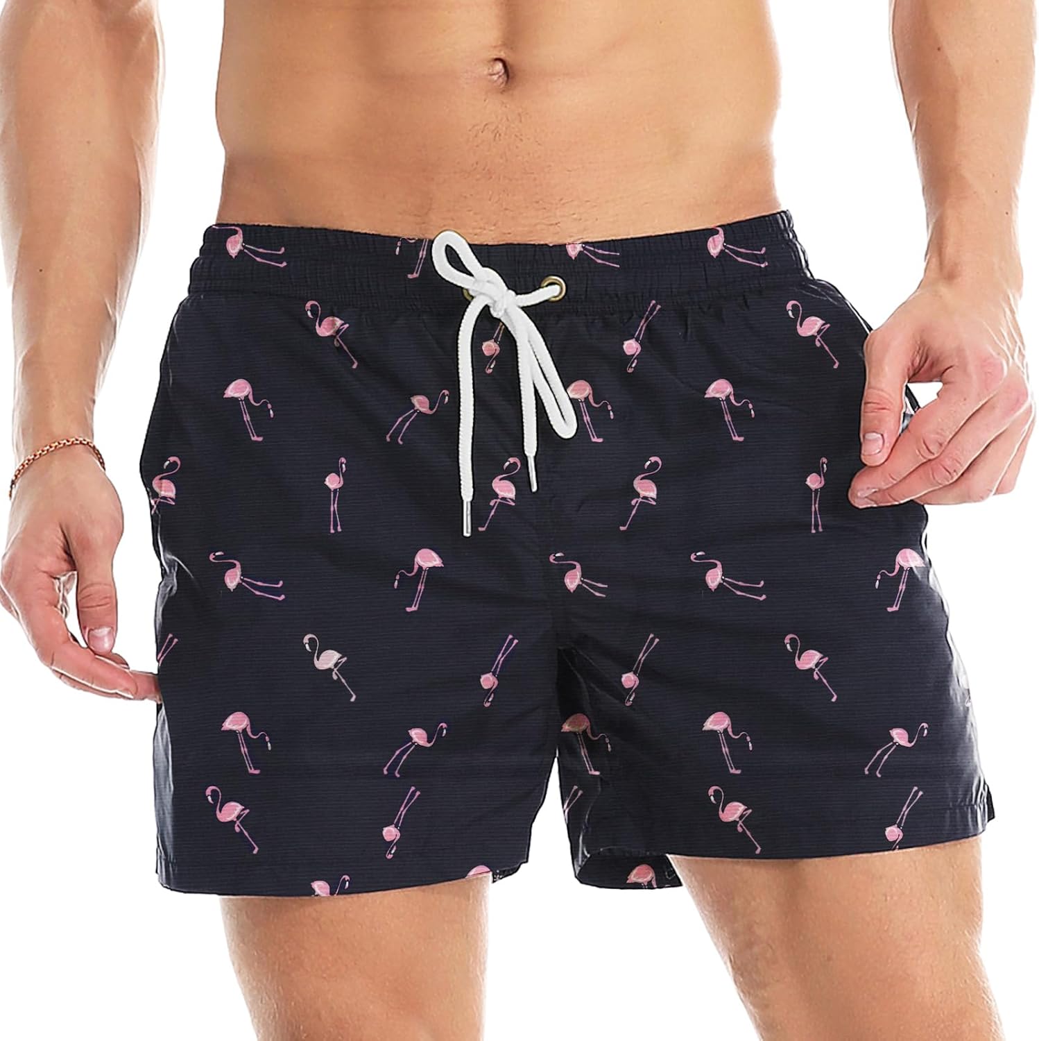 Lncropo Men's Swim Trunks Quick Dry Bathing Suits with Mesh Lining Swimwear Swim Shorts