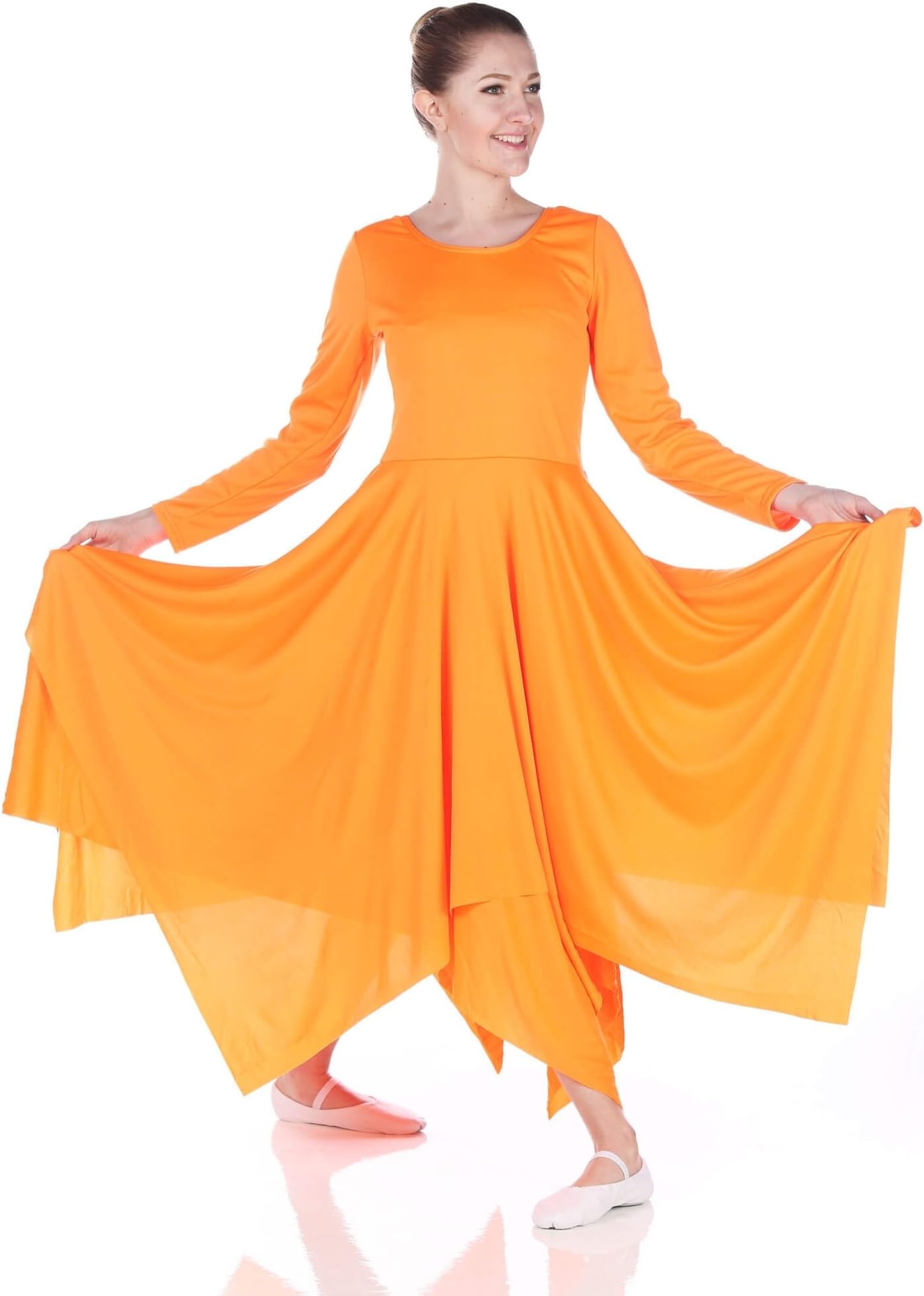 DanzcueWomens Celebration of Spirit Long Sleeve Dance Dress