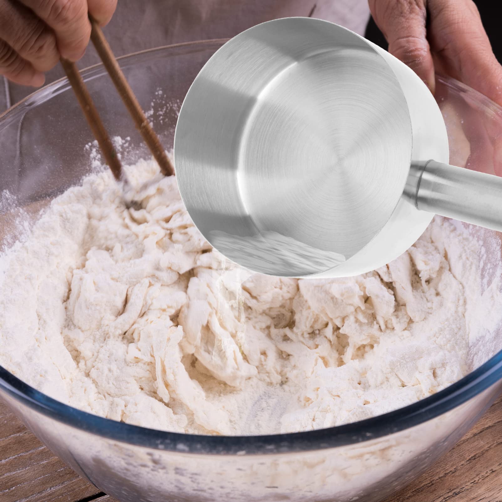 Alipis Cucharón de Agua Inoxidable 304 Mango Largo Multiusos para Cocina y Práctico y Resistente para Riego y Sopa