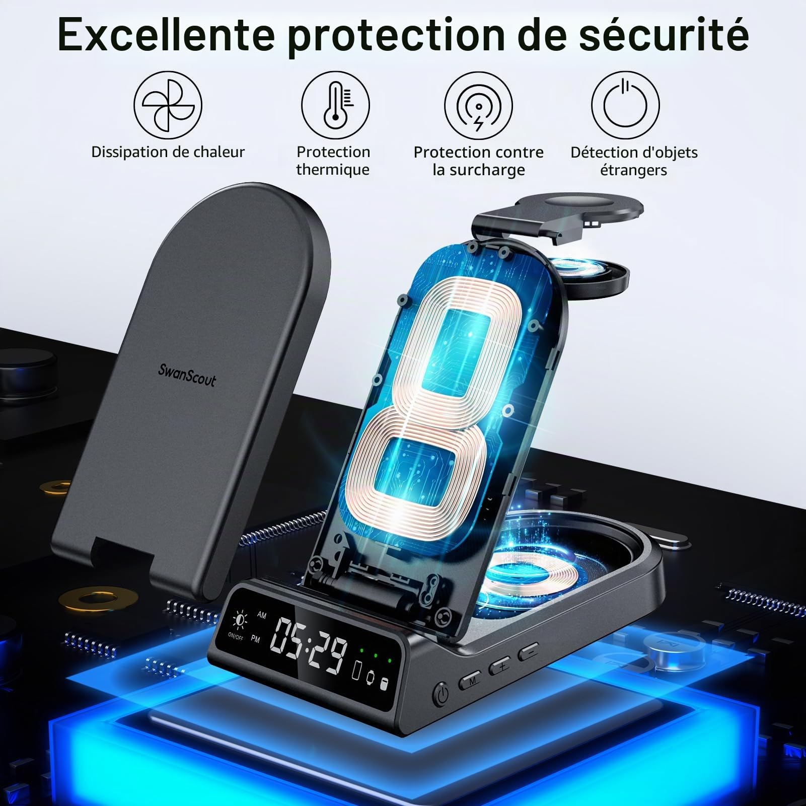 Chargeur sans Fil pour Samsung Z Fold 8/Z Flip 8/S26