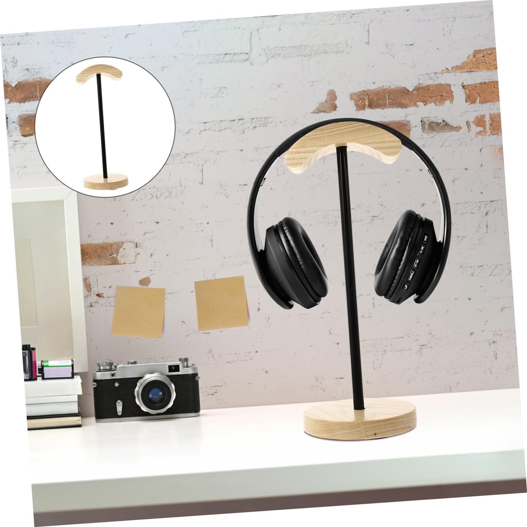 SHINEOFI Kopfhörerständer aus Metall Stabiler Headset Halter für Gaming Kopfhörer Platzsparend und Leicht für Schreibtisch Organizer und Zubehör