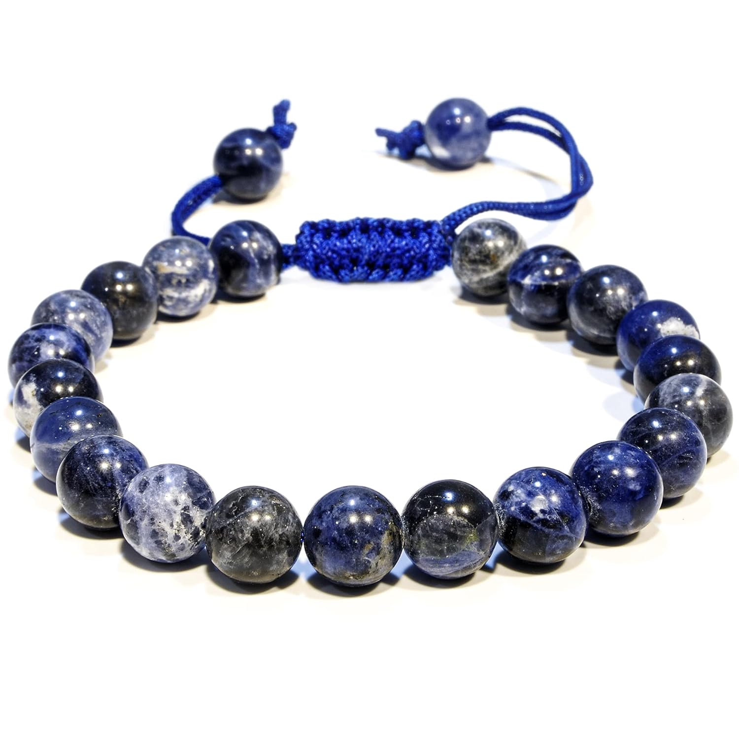 Adjustable Crystal Bracelet Sodalite Gemstone Bead