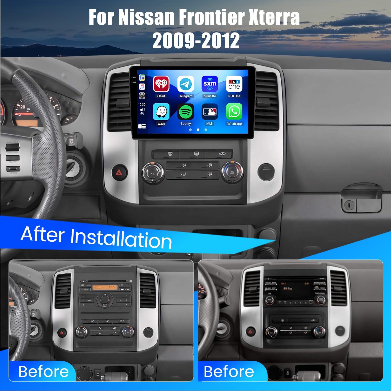 Amazon.com: Hikity 4+64G Android 15 Car Stereo for Nissan Frontier