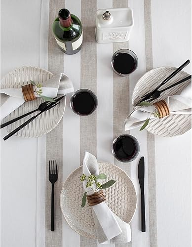 Miniatura 4 de Solino Home - Manteles individuales y servilletas francesas, a rayas y de granja