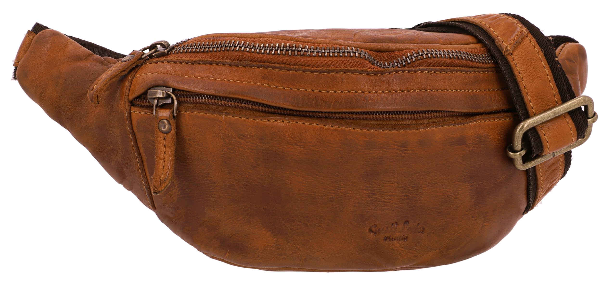 Gusti Marsupio Pelle Spencer – Marsupio Pelle Uomo & Donna in Vera Pelle con Cinghia Regolabile, Stile Vintage Elegante e Compatto