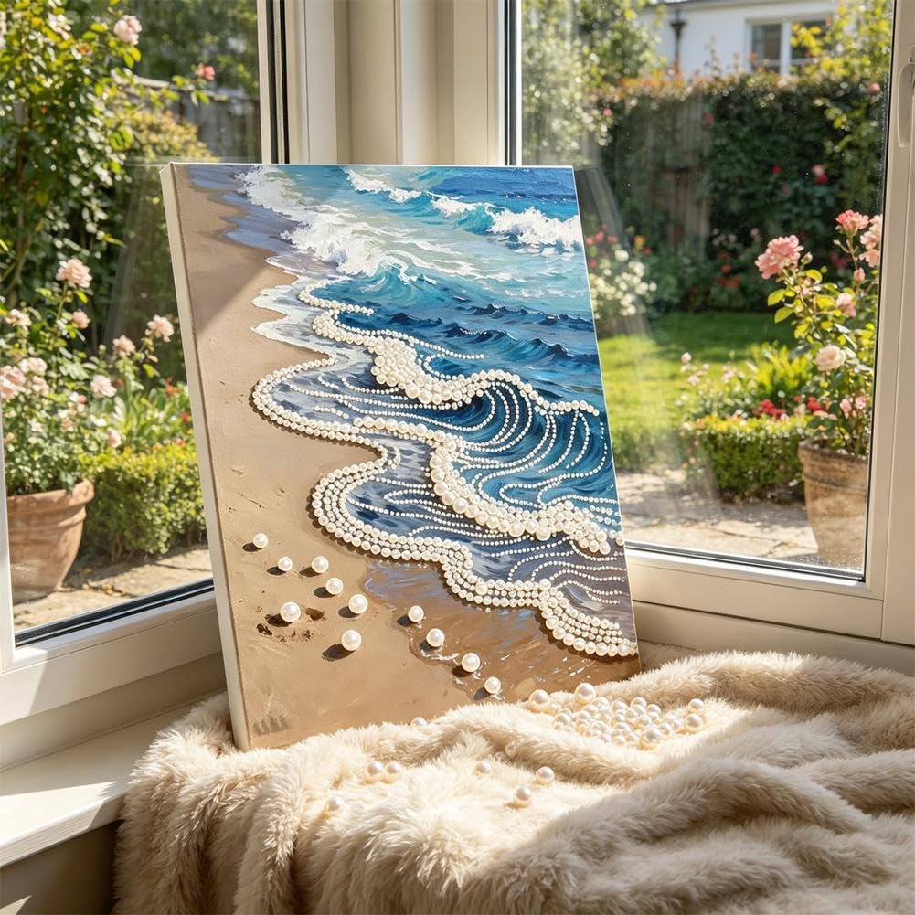 Amazon.co.jp: ダイヤモンドアート キット 海洋 パールアート【30×40cm